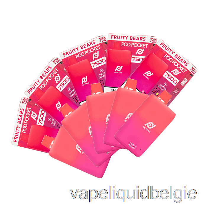 Vape-vloeistof [10-pack] Pod Pocket 7500 Wegwerp